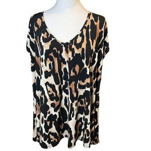 Show Me Your Mumu Women's XS Leopard Print Short Sleeve